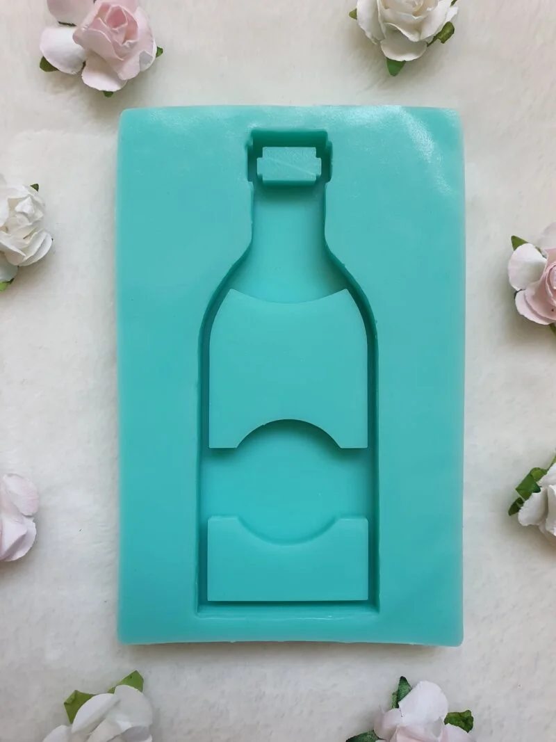 moule silicone pour résine bouteille de vin