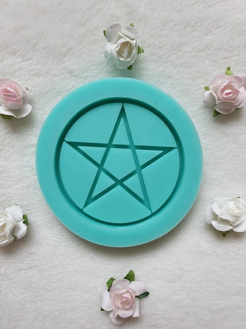 moule silicone pour résine pentagramme