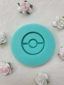 moule silicone pour résine pokeball taille phone grip