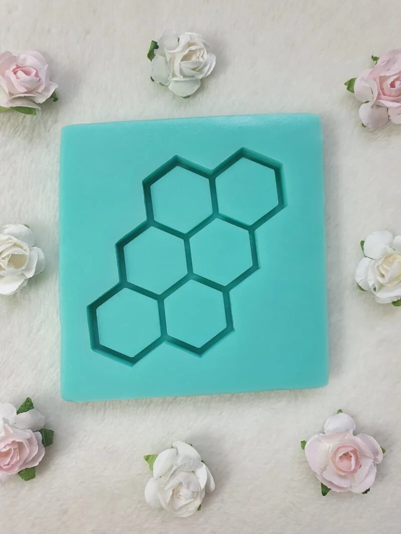 moule silicone pour résine nid d'abeille