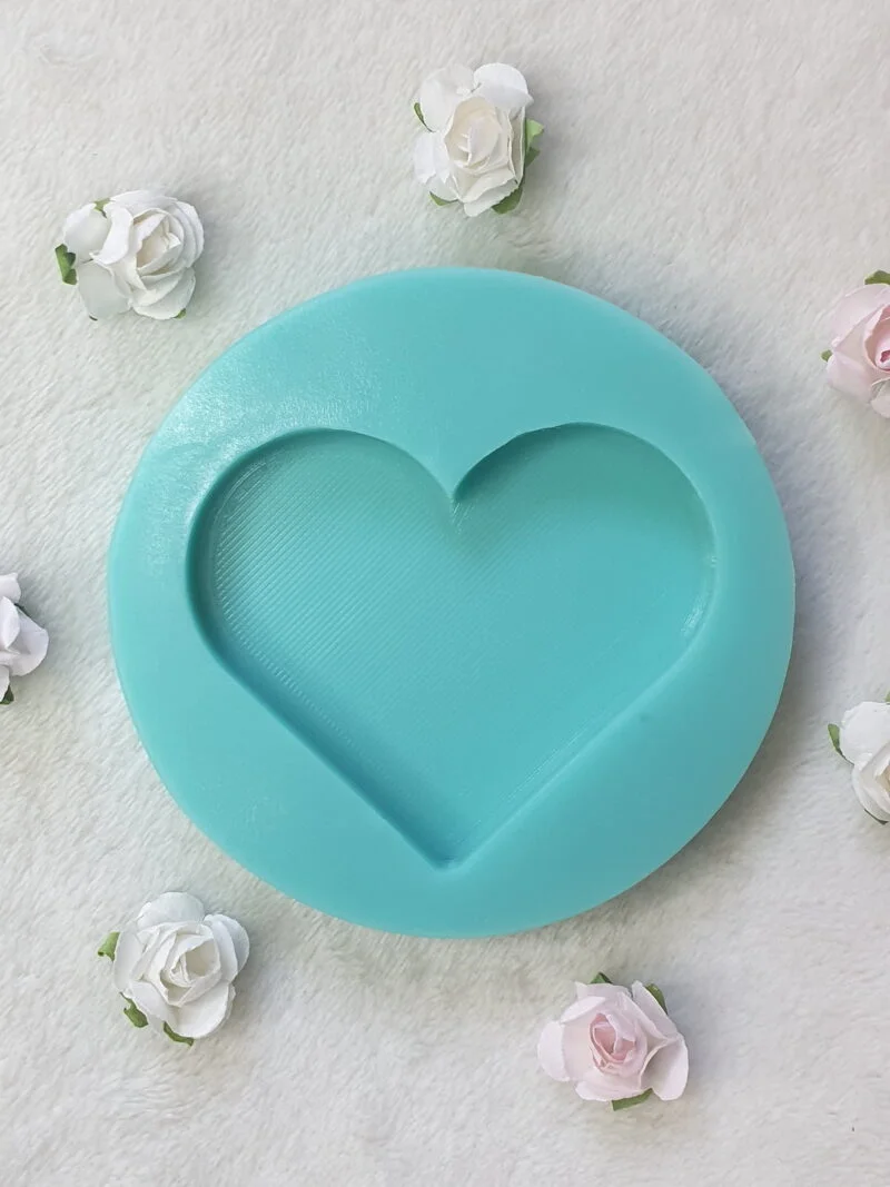 moule silicone pour résine coeur