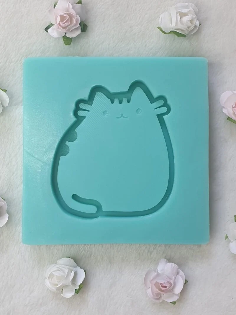 moule silicone pour résine pusheen shaker