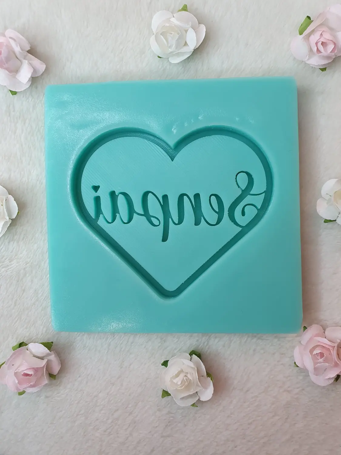 Cœur senpai  / Moule silicone sur commande – Image 3