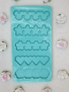 moule silicone pour résine barettes shaker