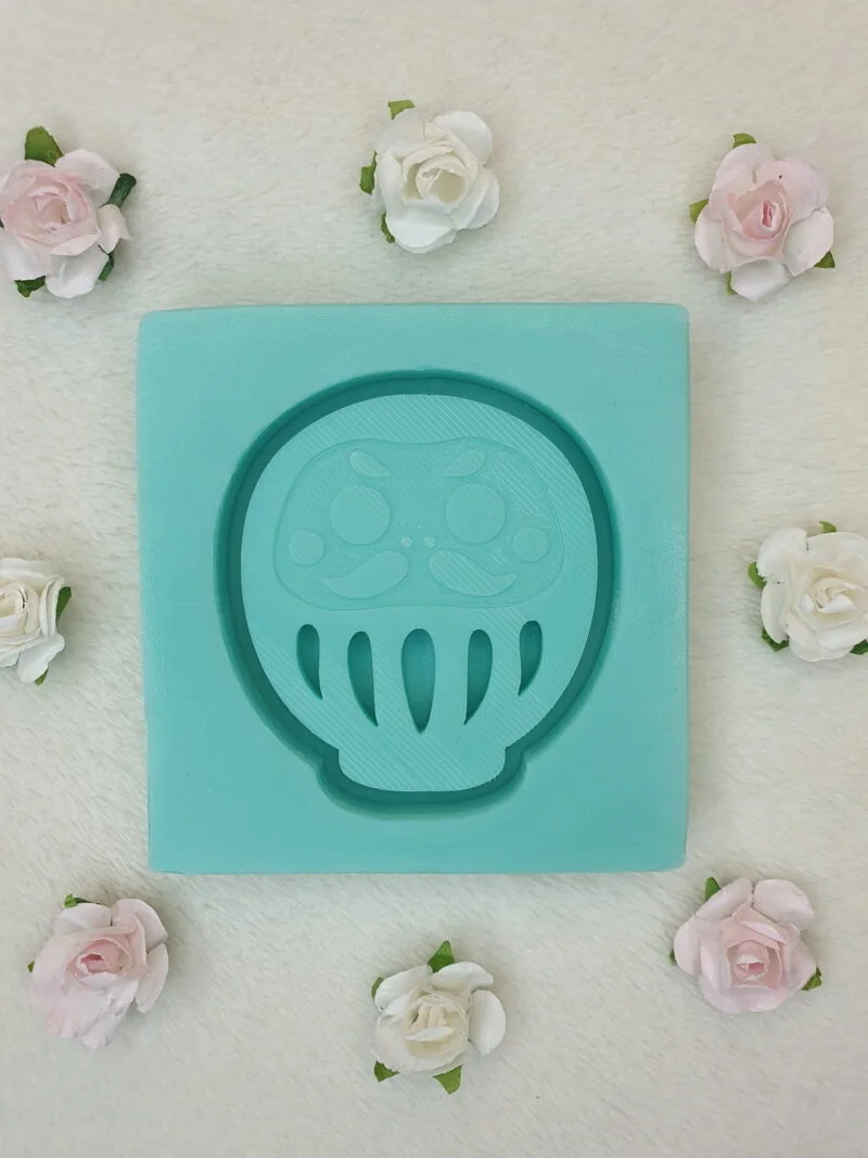 silicone mold daruma shaker for resin