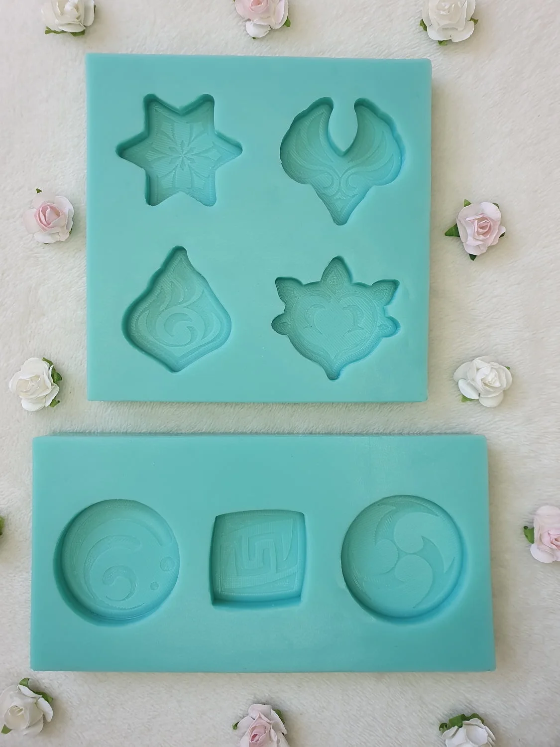 silicone mold genshin impact elements for resin