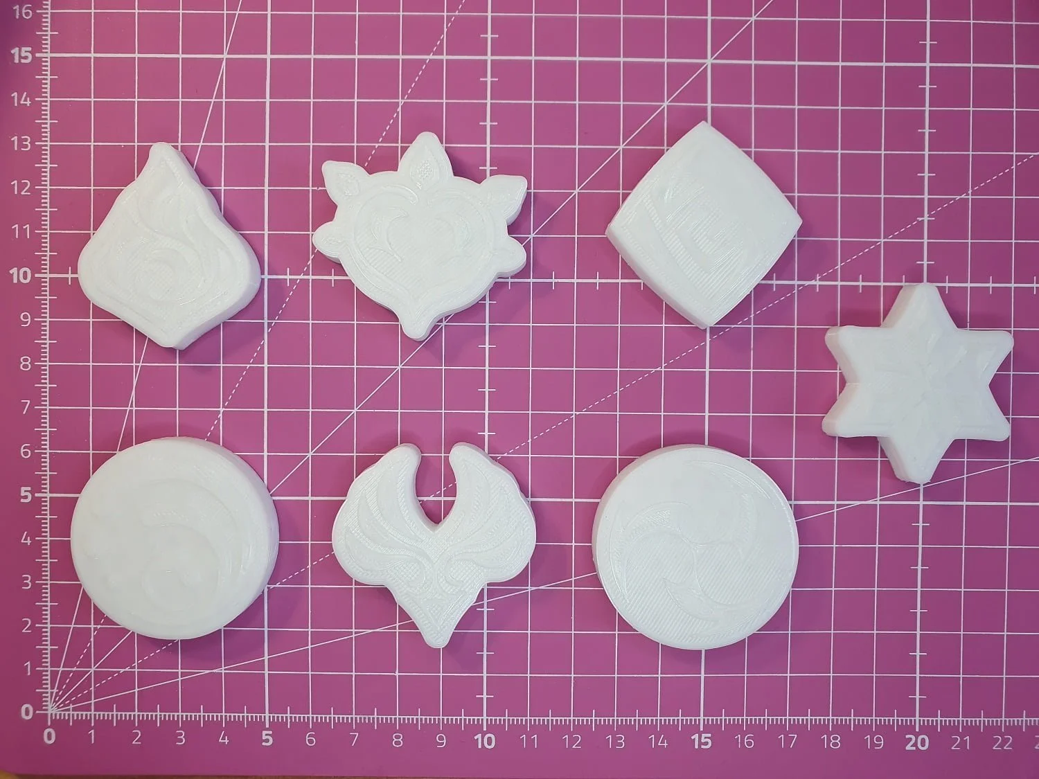 Genshin impact éléments 2 tailles / Moule silicone sur commande - Image 3
