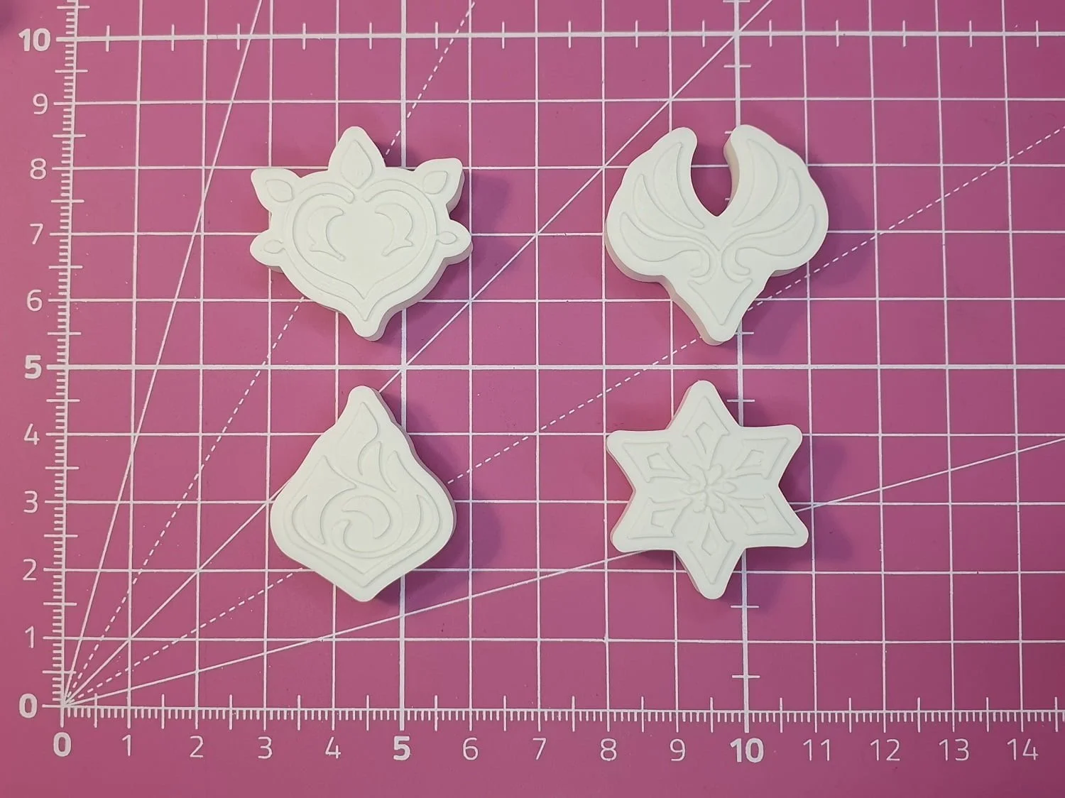 Genshin impact éléments 2 tailles / Moule silicone sur commande - Image 4