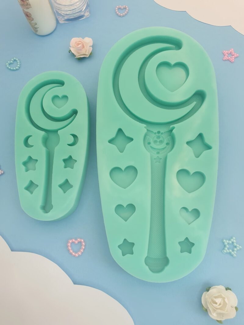 silicone mold sailor moon wand for resin