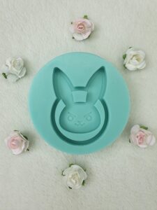 silicone mold dva bunny shaker for resin