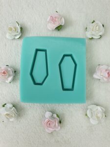 silicone mold tiny coffins shaker for resin