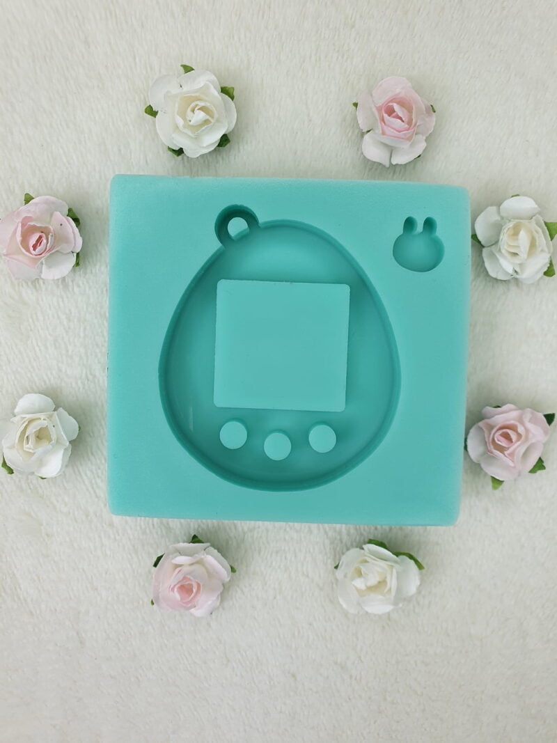 silicone mold tamagotchi shaker for resin