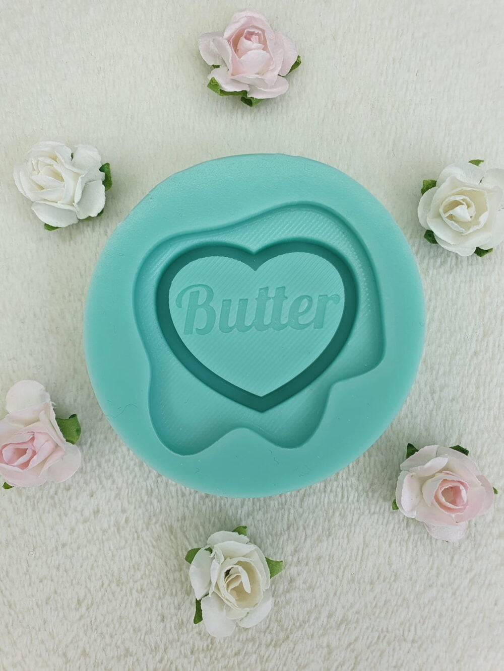 silicone mold bts butter heart for resin