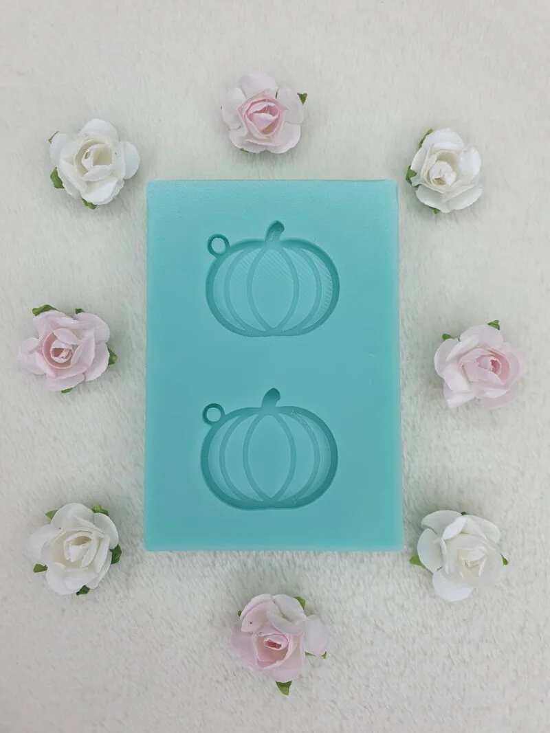 silicone mold pumpkin earrings for resin