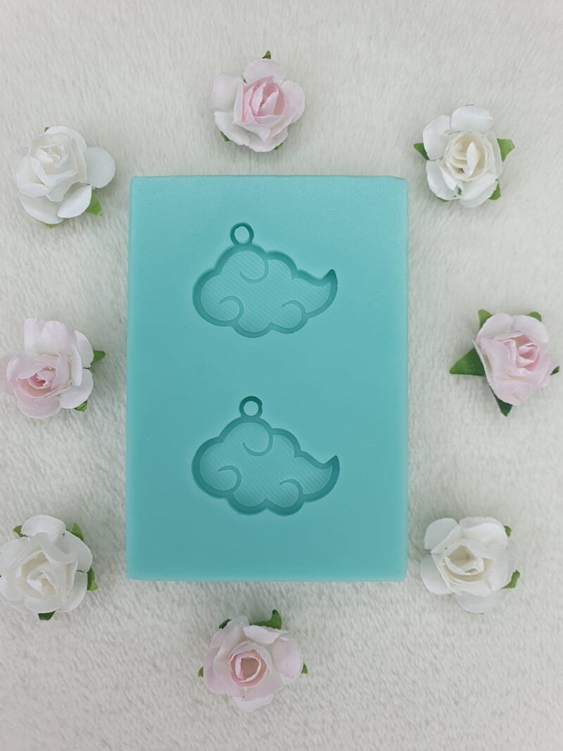 silicone mold akatsuki cloud earrings for resin
