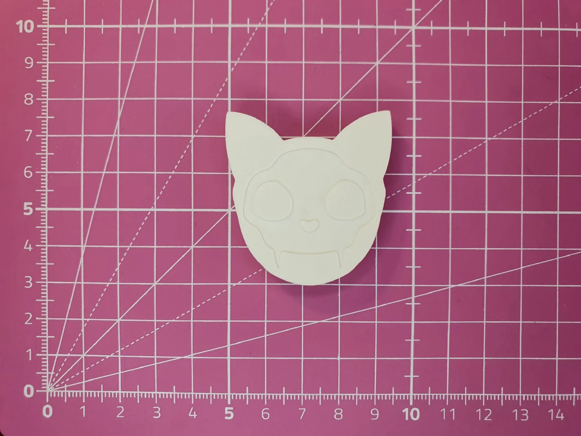Squelette tête de chat 2 tailles / Moule silicone sur commande – Image 3