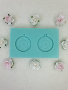 silicone mold sharingan earrings for resin