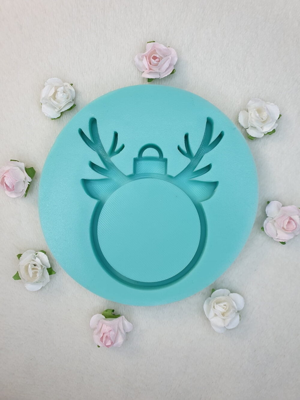 silicone mold reindeer christmas ornement shaker for resin