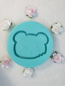 silicone mold mochi bear shaker for resin