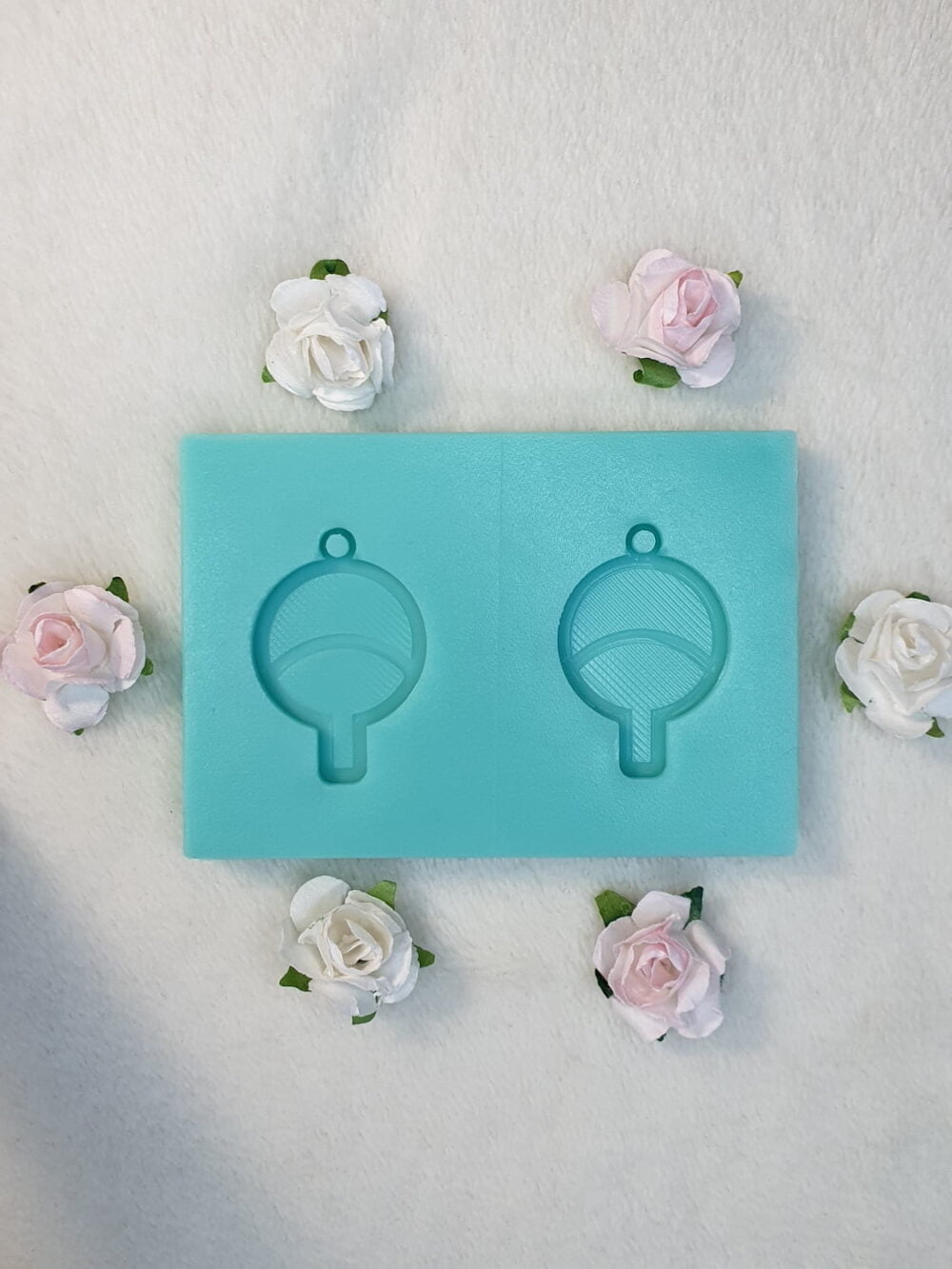 silicone mold clan uchiwa earrings for resin