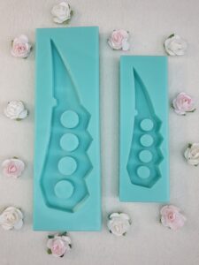 silicone mold duo chakra blade for resin
