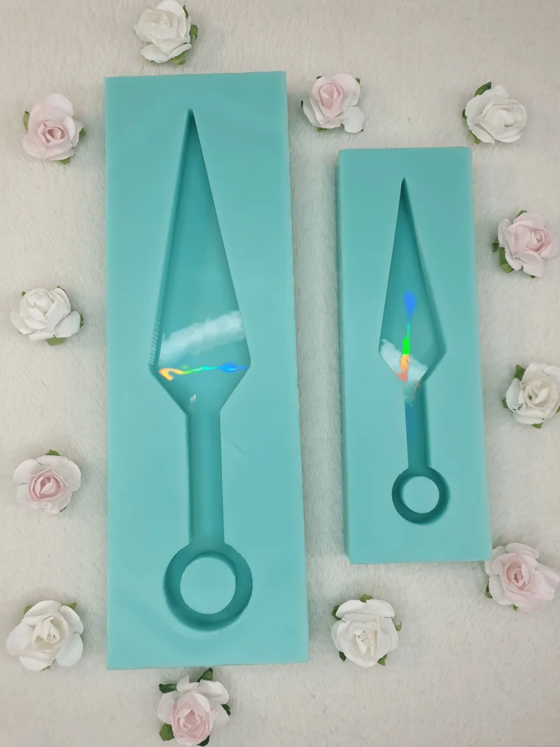 silicone mold duo kunai holographic for resin
