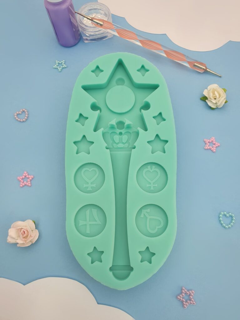 silicone mold star stick sailor guardians for resin