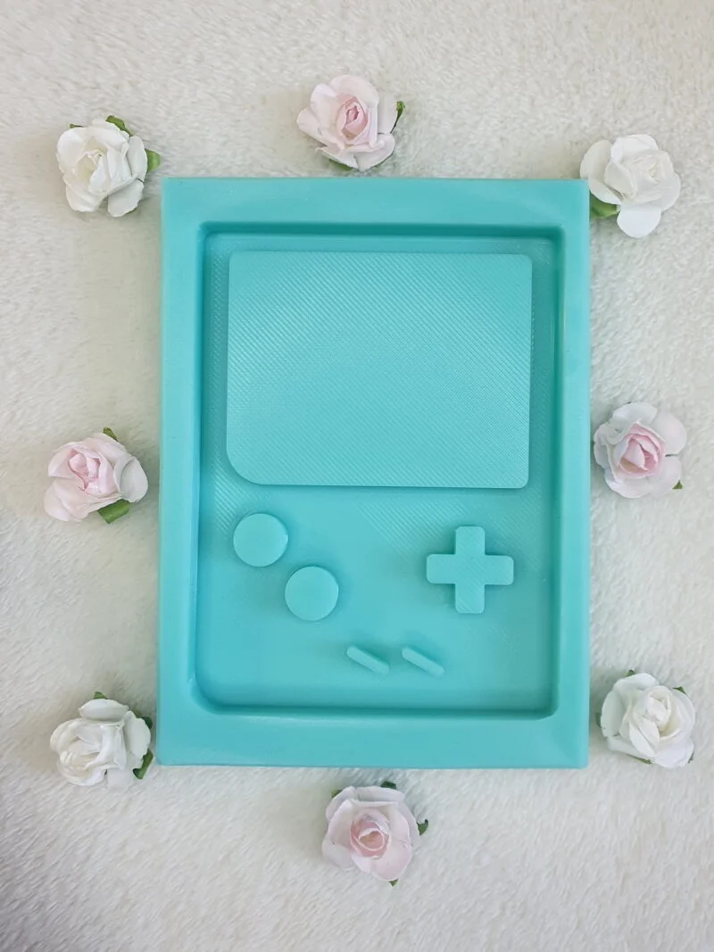 silicone mold game boy shaker round buttonfor resin