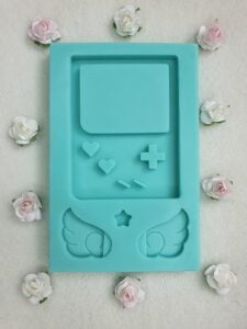 silicone mold game boy shaker for resin
