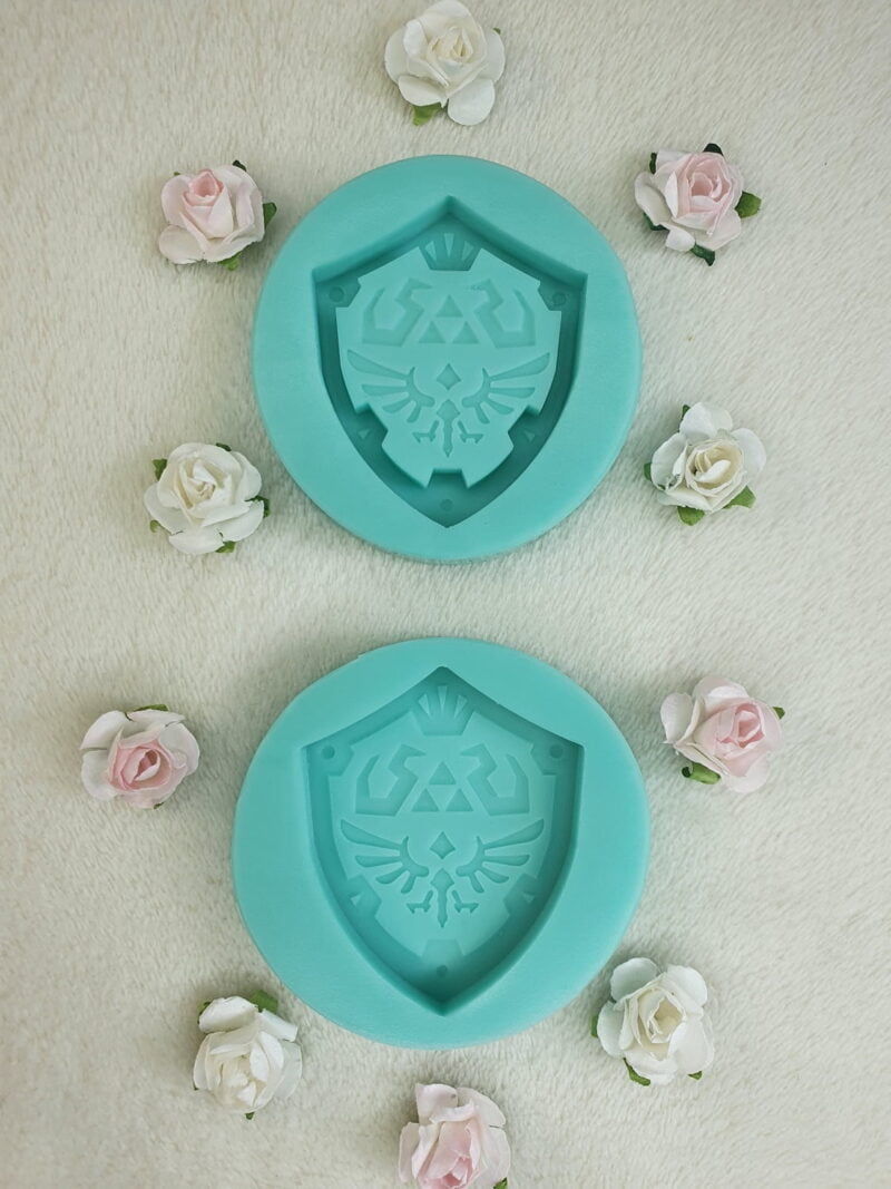 silicone mold zelda shield for resin