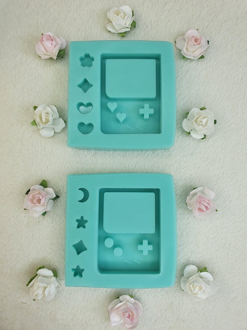 silicone mold tiny gameboy shaker for resin
