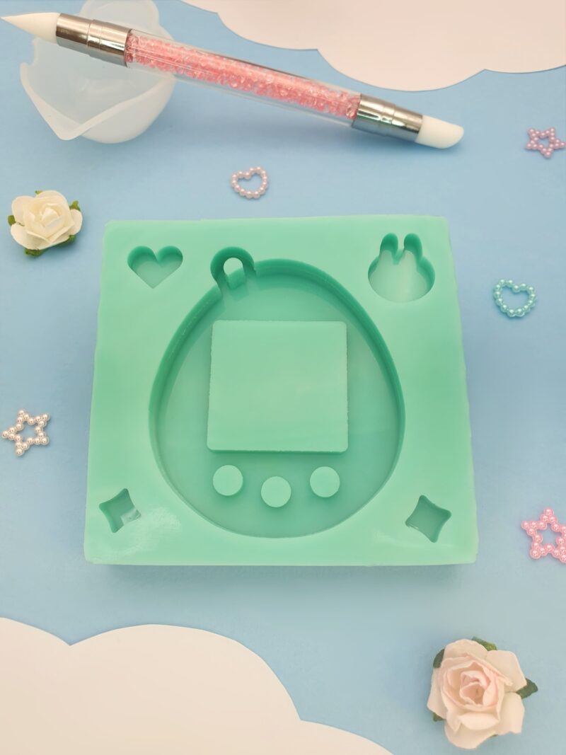 silicone mold tamagotchi shaker for resin