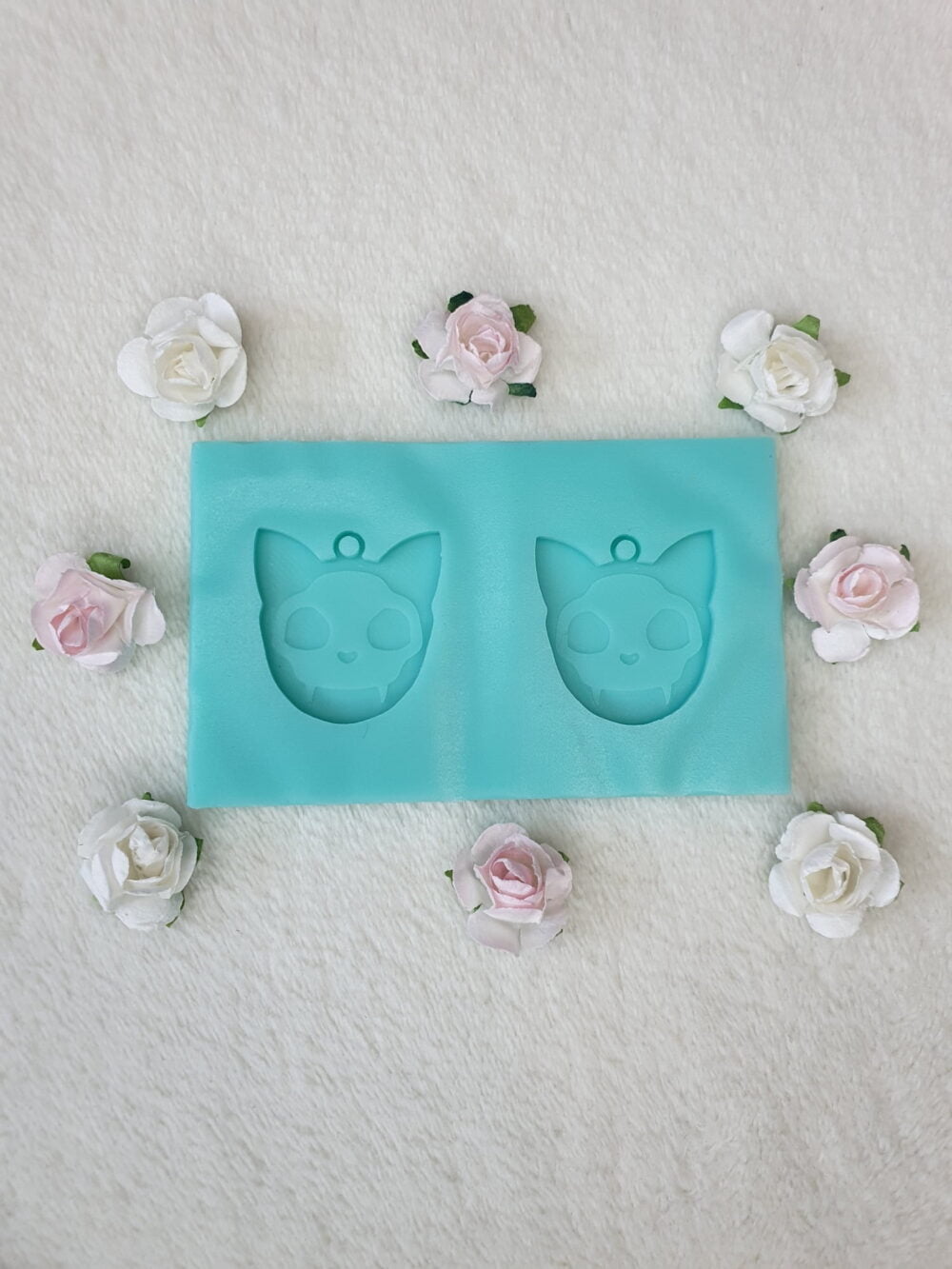 silicone mold cta head skull earrings for resin