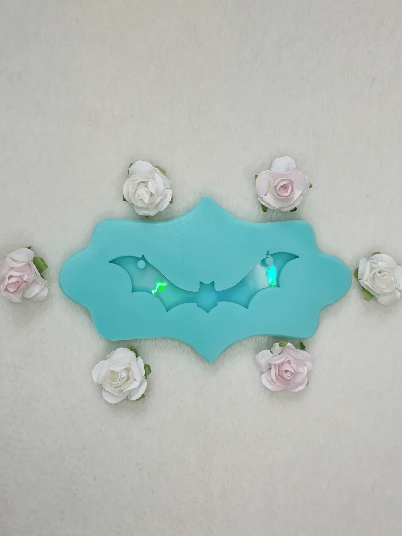 silicone mold holographic bat for resin