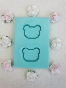 silicone mold tiny bear shaker for resin