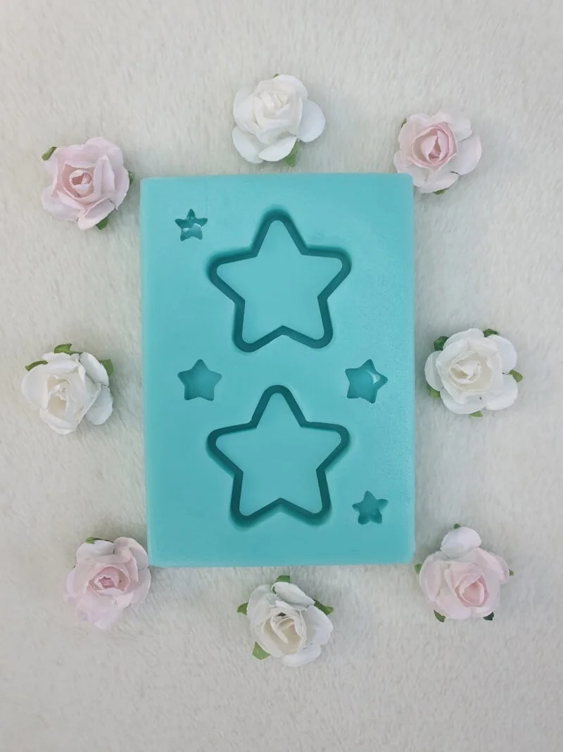 silicone mold tiny star shaker for resin