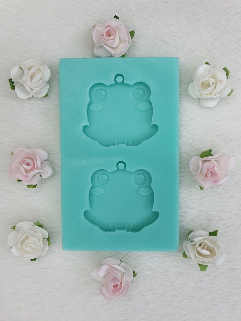 silicone mold frog earrings for resin