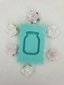silicone mold heart jar shaker for resin