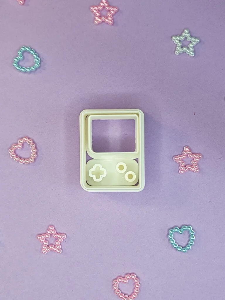 gameboy clay cutter and stamp for polymer
