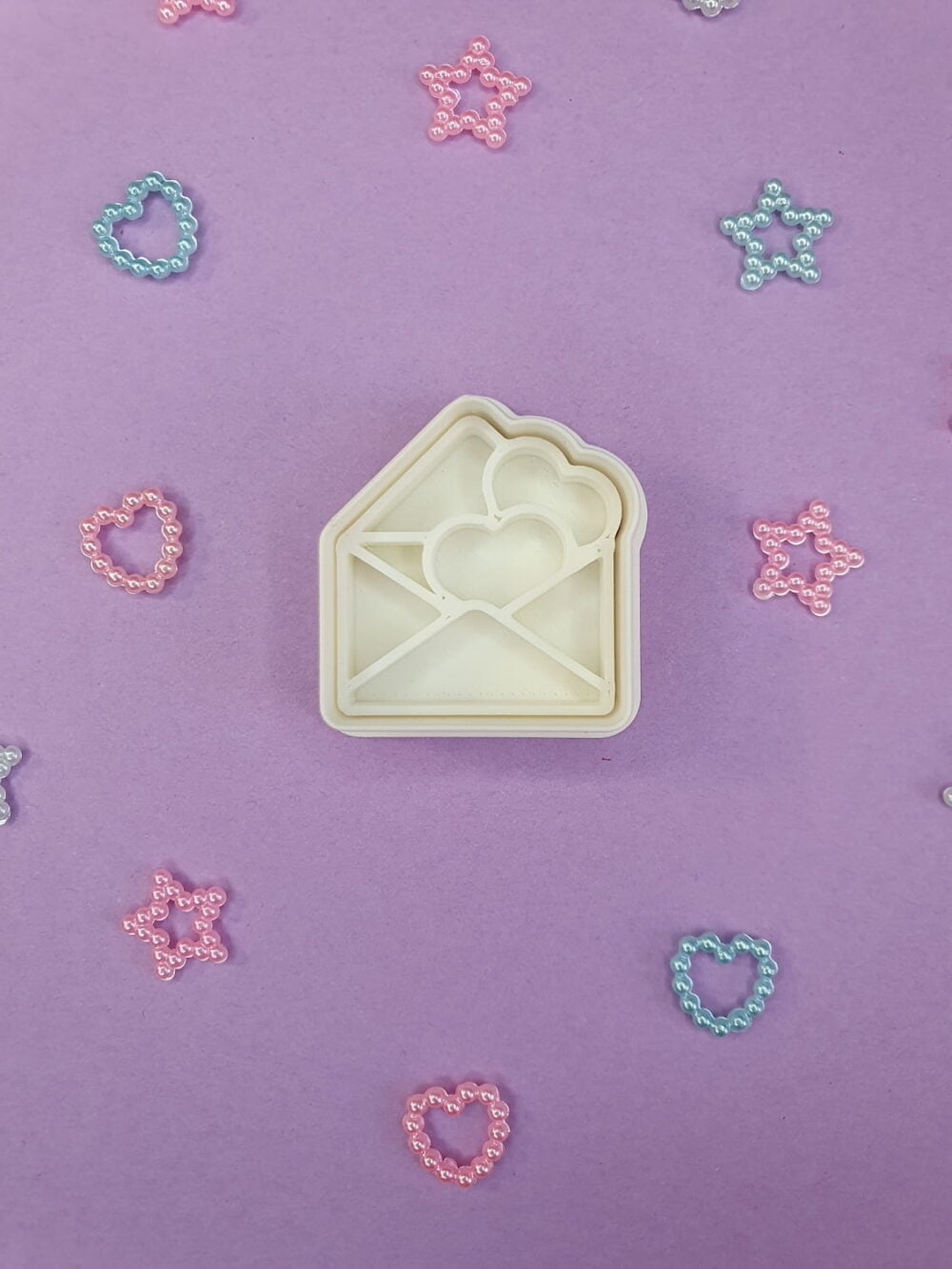 love letter clay cutter and stamp for polymer clay