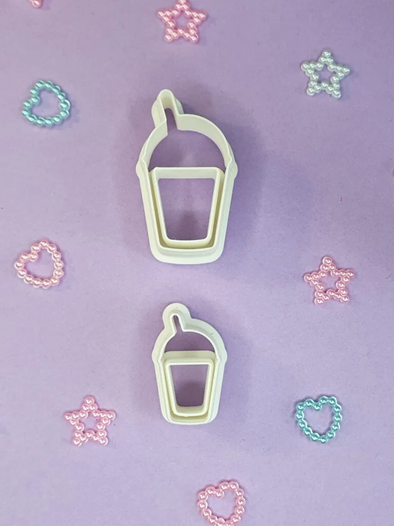 polymer clay cutter bubble tea