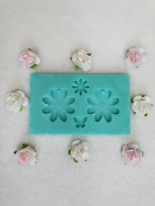 silicone mold flower earrings for resin