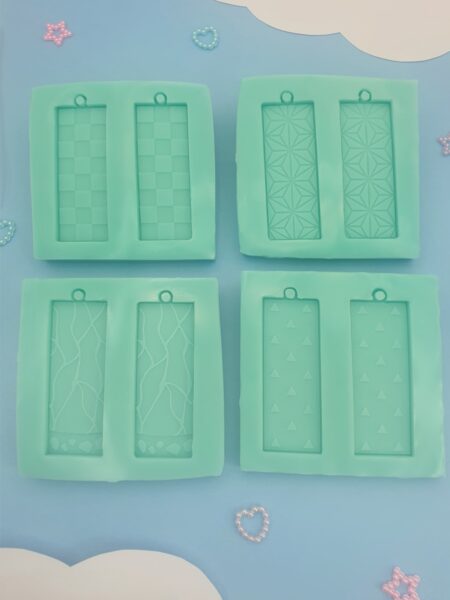 silicone mold demon slayer earrings for resin