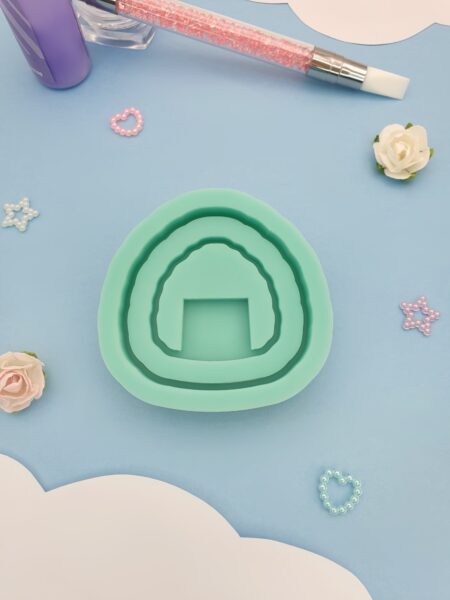 Silicone mold double shaker onigiri for resin