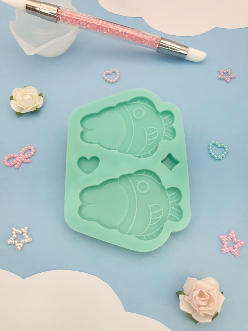 silicone mold taiyaki earrings for resin