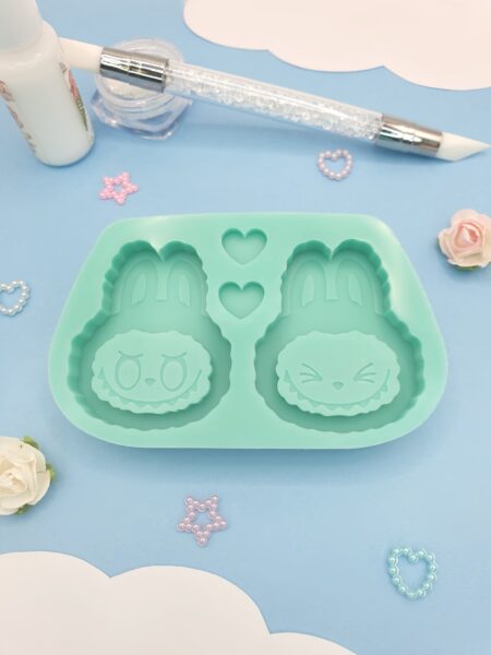 Moule en silicone labubu shaker pour résine époxy