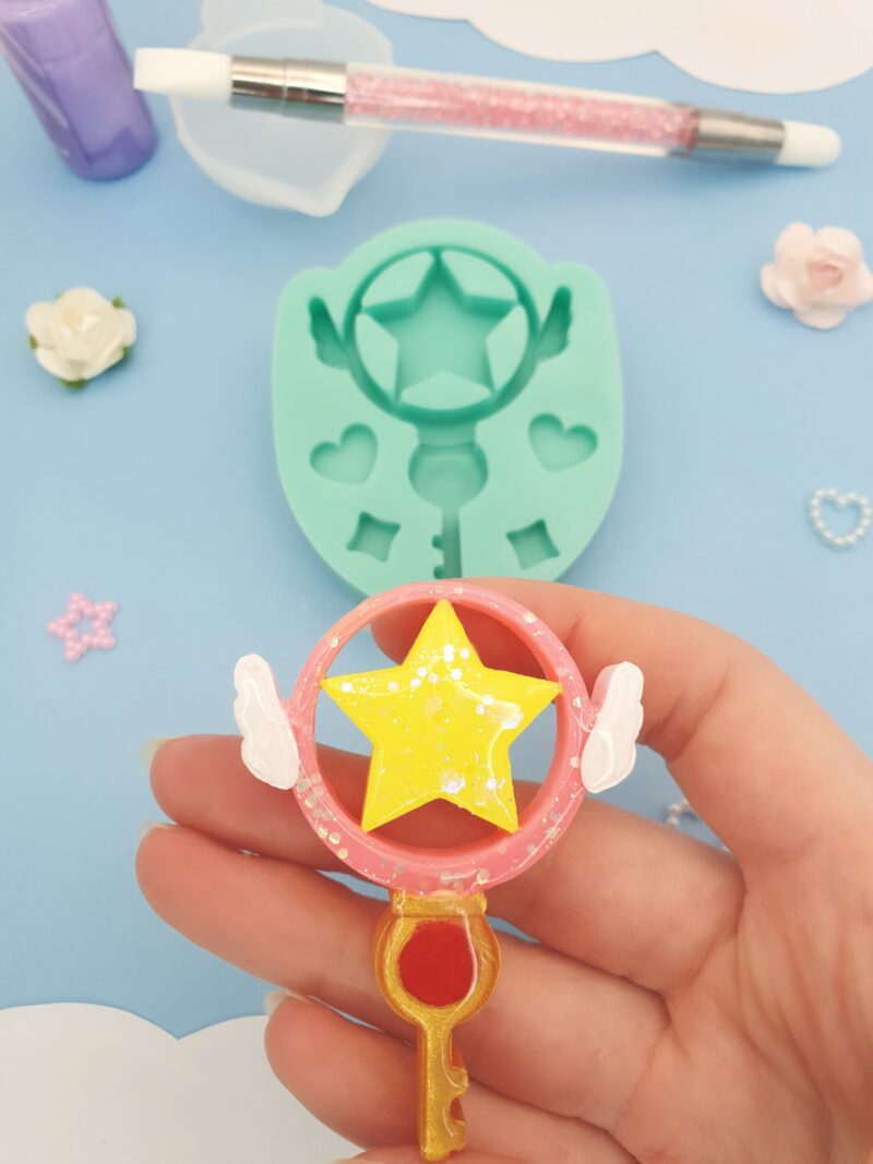 silicone mold card captor sakura key for resin