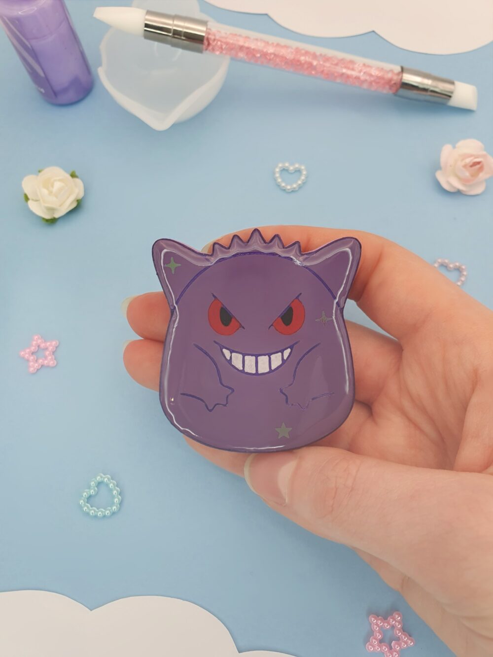 Peluche gengar / Moule silicone sur commande – Image 2
