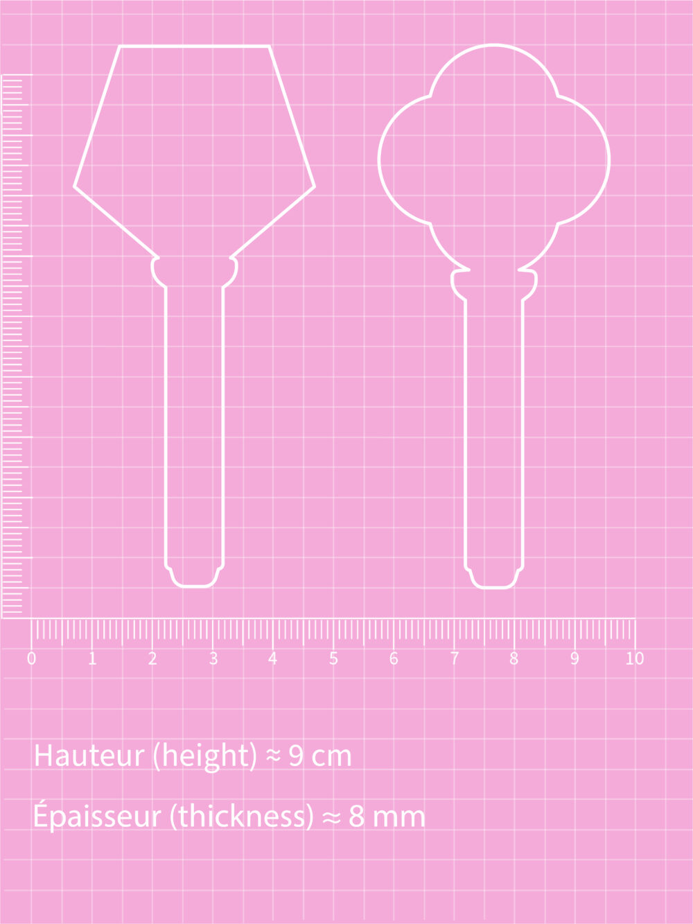 Lightstick Kpop demon hunter 2 modèles / Moule silicone sur commande – Image 2