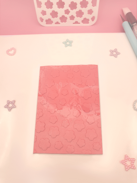 Pochoir fleur de cerisier pour la pâte polymère